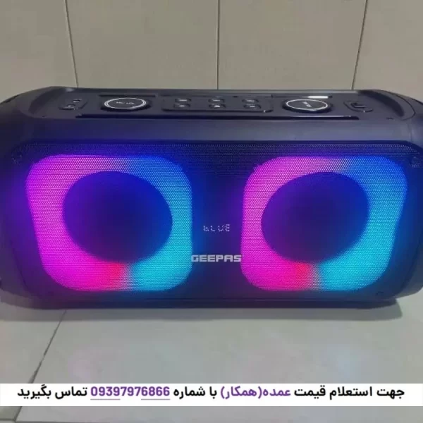 اسپیکر شارژی جیپاس مدل GMS11171 از نمای جلو