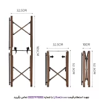 میز بار و مزه تاشو پرودو مدل PD-LFST005-BR از زاویه دیگر